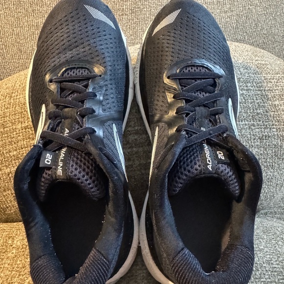 Brooks Adrenaline GTS 20 Women’s Black and White Mesh Running Sneakers Size 7.5 - Picture 5 of 11